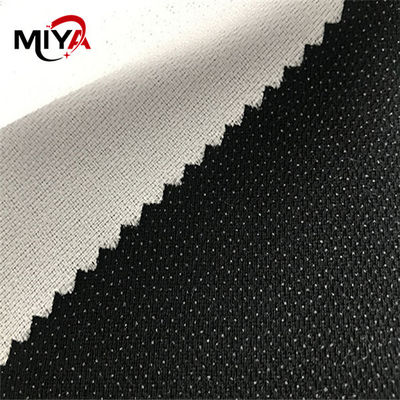 100 Persen Polyester 75D Collar Woven Fusible Interlining