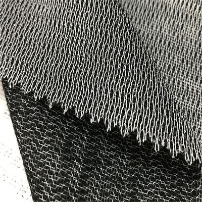 Lembut 140gsm Non Stretch Warp Knitted Fusible Interlining